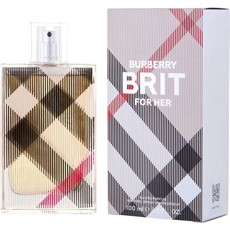 burberry brit by burberry eau de parfum spray 3.4 oz|burberry brit for her 50ml.